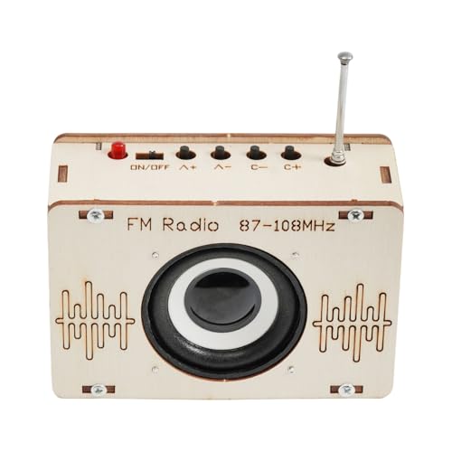 Iouyjiu Radio-Set zum Zusammenbauen | Spielzeug-Set FM-Radio aus Holz, wissenschaftliche Lernspiele für Geburtstage, Ostern, Weihnachten, Jugendliche Iouyjiu Radio-Set zum Zusammenbauen | Spielzeug-Set FM-Radio aus Holz, wissenschaftliche Lernspiele für Geburtstage, Ostern, Weihnachten, Jugendliche von Iouyjiu