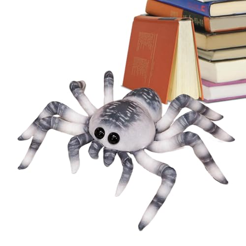 Iouyjiu Realistic Design Stuffed Animals, Safe and Soft Plush Toys, Life like Movement Spider Doll, Quality Material Dolls Plush 11.81 Inches for Set It Up for a Surprise (Blue Gray Yellow) von Iouyjiu