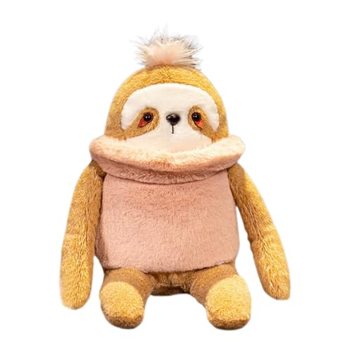 Iouyjiu Sloth Plüschtier, weiche Schürze, niedliches Plüschtier, kuschelig, niedlich, Sloth Dekoration, ideal für Wohnzimmer, Schlafzimmer, Kinderzimmer, 9,06 Zoll von Iouyjiu