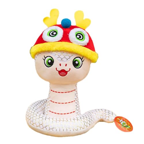 Iouyjiu Snake Stuffed Tier, chinesisches Snake Plüsch, Jahr der Snake Doll, Snake Stuffed Toy Decor 11 Zoll Cozy and Soft Chinese Zodiacs Snake Plushie for Kids Bedtime Comfort von Iouyjiu