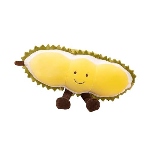 Iouyjiu Soft Plush Doll for Kids, Realistic Fruit Plush Toy, Boys and Girls Stuffed Toy, Durian Plush Pillow for Kids, Cozy Stuffed Durian Toy, Fruit Themed Plush Toy, Cute Stuffed Animal Pillow von Iouyjiu