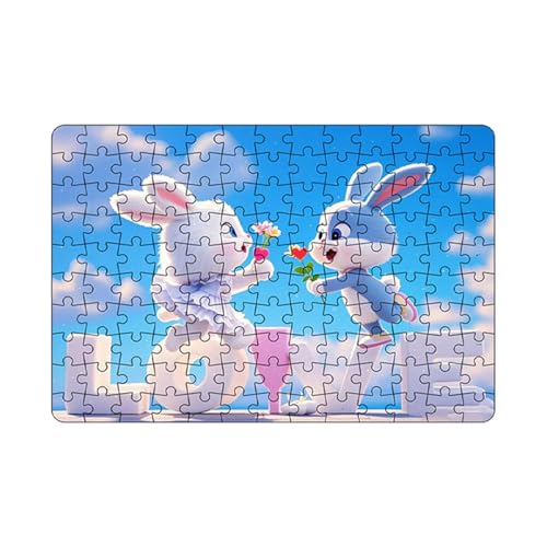 Iouyjiu Valentine's Day Puzzle, Lernspielzeug für Tiere, Kinder, Puzzle, Preschool Learning Toy, Tier-Puzzle, Tier-Puzzle, Tier-Themed Wooden Jigsaw Puzzle Lernspielzeug für Kinder von Iouyjiu