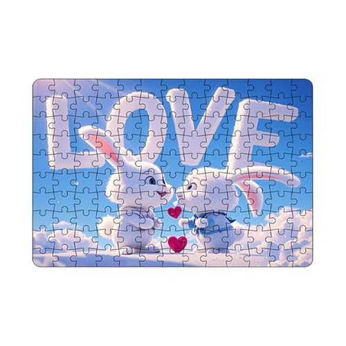 Iouyjiu Valentine's Day Puzzle, Lernspielzeug für Tiere, Kinder, , Puzzle, Preschool Learning Toy, Tier-Puzzle, Tier-Puzzle, Tier-Themed Wooden Jigsaw Puzzle Lernspielzeug für Kinder von Iouyjiu