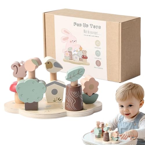 Iouyjiu Wooden Educational Toys, Preschool Learning Toy, Early Learning Toy, Fine Motor Skills Toys with Safe And Durable Materials 9.06x5.31x3.15 Inches for Boys And Girls (1 Piece) von Iouyjiu