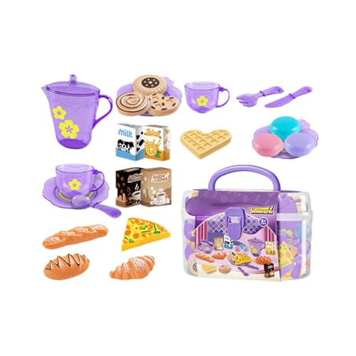 Kids Kitchen Playset, Toddler Cooking Plays with Toy Food, Portable Kitchen with Storage Case, Interactive Pretend Playset for Home, Daycare and Early Learning Fun 1 Set von Iouyjiu