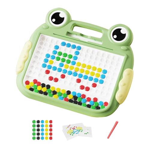 Magnetic Drawing Board, Frog Magnet Beads Drawing Board, Magnetic Doodle Board, Magnetic Drawing Toy, Magnetic Drawing Board, Preschool Magnetic Doodle Board for Kids, Girls and Boys (Green, Pink) von Iouyjiu