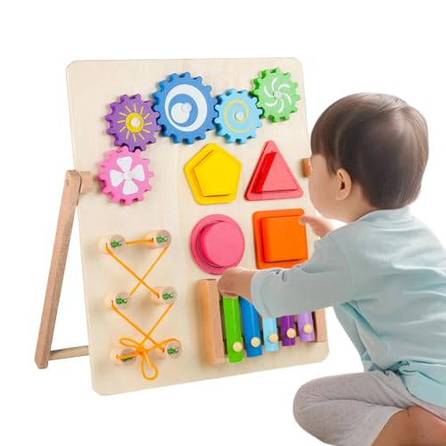 Motor Skills Developmental Puzzle Game, Interactive Matching Toy, Early Learning Matching Board Puzzle, Game Fun Kids Motor Skills Learning Board on a Flat 12 x 8 in Mehrfarbig von Iouyjiu