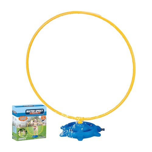 Outdoor Water Splashing Toy | Summer Sprinkler mit 46 Düsen und 360-Grad-Drehung | Spray Toy für Kinder & Erwachsene, ideal für Backyard, Poolside, und Outdoor Play von Iouyjiu