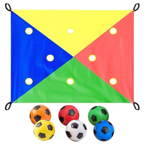 Teambuilding-Spiele, Loch-Tarp-Interaktivitätsaktivitäten, Multi-Player-Outdoor-Herausforderung mit Stoff, lustiges Gruppenübungsspiel, ideal für Schule, Klassenzimmer, Camping und Partys, 210x140 cm Teambuilding-Spiele, Loch-Tarp-Interaktivitätsaktivitäten, Multi-Player-Outdoor-Herausforderung mit Stoff, lustiges Gruppenübungsspiel, ideal für Schule, Klassenzimmer, Camping und Partys, 210x140 cm von Iouyjiu