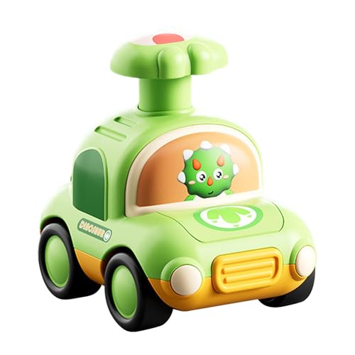 Whistle Sound Push Car Toy, Safe Dinosaur Push Car, Durable Whistle Push Car, Press Car with Whistle Toy for Childrens and Young Kids to Play with and Enhance Motor Skills Development von Iouyjiu