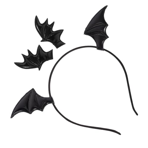 Ipetboom 1 Satz Halloween-fledermaus-stirnbänder, Halloween-fledermaus-haarbänder, Halloween-cosplay-party Mit Haarspange von Ipetboom