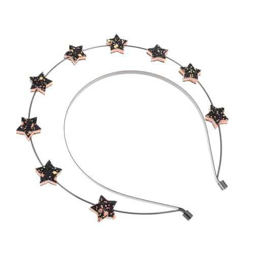 Ipetboom 1 Stück Pentagramm Kopf Krone Stirnband Prinzessin Braut Kostüm Goth Haarschmuck Stern Haarschmuck Vintage Haarreifen Halloween Kostüm Stern Modellierung Kopfschmuck Metall von Ipetboom