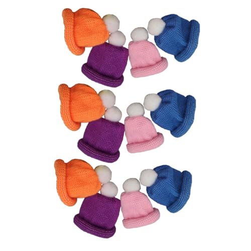 Ipetboom 12 Stück Teiliges Bunte Mini Weihnachtsmützen aus Weichem Strickmaterial Kleine Dekorative Puppenhüte und Flaschenaufsätze für DIY Weihnachtsdeko Festliche Mini Hüte für Ipetboom 12 Stück Teiliges Bunte Mini Weihnachtsmützen aus Weichem Strickmaterial Kleine Dekorative Puppenhüte und Flaschenaufsätze für DIY Weihnachtsdeko Festliche Mini Hüte für von Ipetboom
