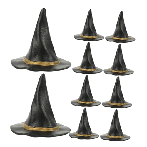 Ipetboom 12 Stück Teiliges Mini Hexenhüte Kleine Halloween Dekoration für Puppenhaus Weinflaschen und DIY Bastelprojekte Schwarze Winzige Partyhüte für Halloween Partygeschenke Ipetboom 12 Stück Teiliges Mini Hexenhüte Kleine Halloween Dekoration für Puppenhaus Weinflaschen und DIY Bastelprojekte Schwarze Winzige Partyhüte für Halloween Partygeschenke von Ipetboom