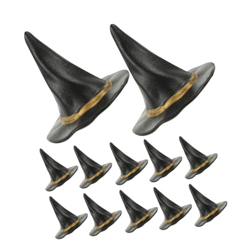 Ipetboom 12 Stück Teiliges Mini Hexenhüte Schwarz Kleine Halloween Party Dekorationen Miniatur Puppenhut DIY Kostüm Zubehör für Miniaturpuppe und Festgastgeschenke Ipetboom 12 Stück Teiliges Mini Hexenhüte Schwarz Kleine Halloween Party Dekorationen Miniatur Puppenhut DIY Kostüm Zubehör für Miniaturpuppe und Festgastgeschenke von Ipetboom