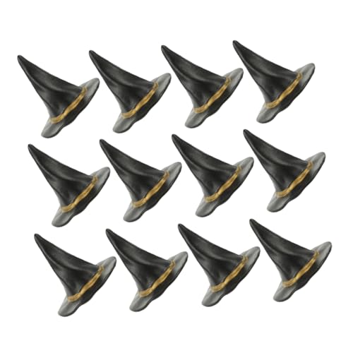 Ipetboom 12 Stück Teiliges Mini Hexenhut Schwarze DIY Bastelaccessoires für Halloween Deko Puppenhaus Zubehör Festliche Partydekoration Kreative Hexen Kostümideen Ipetboom 12 Stück Teiliges Mini Hexenhut Schwarze DIY Bastelaccessoires für Halloween Deko Puppenhaus Zubehör Festliche Partydekoration Kreative Hexen Kostümideen von Ipetboom