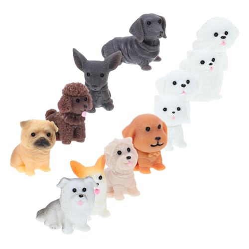 Ipetboom 12 Stück Teiliges Niedliche Resin Hundefiguren Realistische Miniatur Haustier Dekoration für Garten Puppenhaus Innen und Außenbereich Langlebige und Platzsparende Landschafts Ipetboom 12 Stück Teiliges Niedliche Resin Hundefiguren Realistische Miniatur Haustier Dekoration für Garten Puppenhaus Innen und Außenbereich Langlebige und Platzsparende Landschafts von Ipetboom