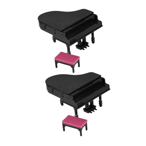 Ipetboom 2 Sätze Dekoratives Puppenhaus Klavier mit Hocker Niedliches Musikinstrument Modell für Büro Zuhause und Kreative Ipetboom 2 Sätze Dekoratives Puppenhaus Klavier mit Hocker Niedliches Musikinstrument Modell für Büro Zuhause und Kreative von Ipetboom