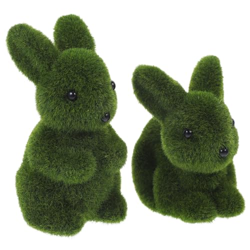 Ipetboom 2 Stück Deko Hasenfigur Sitzend Beflockt Lebensecht Garten und Wohnraumdeko Osterhase für Innen und Außen Niedliche Tischdekoration Fotogenes Kaninchen Ornament Ipetboom 2 Stück Deko Hasenfigur Sitzend Beflockt Lebensecht Garten und Wohnraumdeko Osterhase für Innen und Außen Niedliche Tischdekoration Fotogenes Kaninchen Ornament von Ipetboom