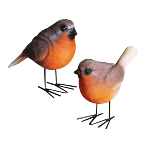 Ipetboom 2 Stück Realistische Vogelstatue Teilig Kleine Vogel Figur aus Stabilem Harz Wetterfest für Garten und Deko Niedliche Vogelornamente Lebensecht und Farbenfroh Ipetboom 2 Stück Realistische Vogelstatue Teilig Kleine Vogel Figur aus Stabilem Harz Wetterfest für Garten und Deko Niedliche Vogelornamente Lebensecht und Farbenfroh von Ipetboom