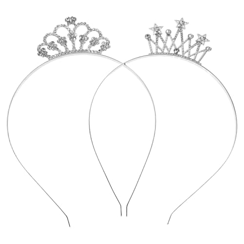 Ipetboom 2-teiliges Kopfstück mit Strasskrone: Prinzessinnen-Stirnband mit Kristall-Strasssteinen für Kinder, funkelndes Haar-Accessoire für Partys und Auftritte kleiner Mädchen und als Ipetboom 2-teiliges Kopfstück mit Strasskrone: Prinzessinnen-Stirnband mit Kristall-Strasssteinen für Kinder, funkelndes Haar-Accessoire für Partys und Auftritte kleiner Mädchen und als von Ipetboom