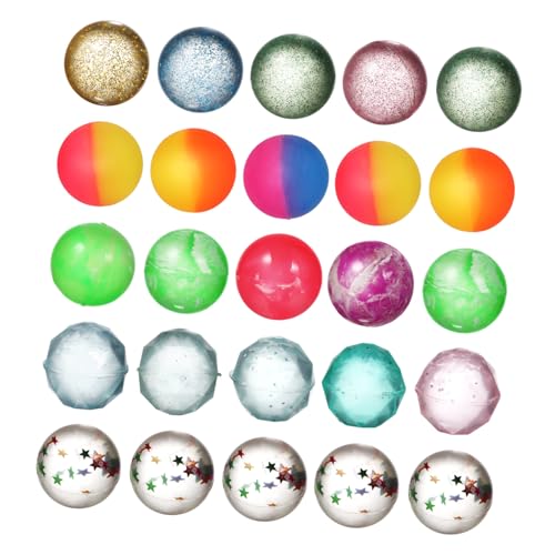 Ipetboom 25 Stück Bunte Gummibälle mit Glitzer und Mustern Kleine Hüpfbälle für Vielseitige Spiel Partyspaß Bouncing Balls als Mitgebsel und Belohnungen Zufällige Farbe Ipetboom 25 Stück Bunte Gummibälle mit Glitzer und Mustern Kleine Hüpfbälle für Vielseitige Spiel Partyspaß Bouncing Balls als Mitgebsel und Belohnungen Zufällige Farbe von Ipetboom