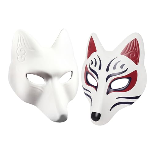 Ipetboom 2Stücke DIY Fuchs Maske Leere Masken Für Kreative Malerei Bastelprojekte Für Karneval Modenschau Besondere Anlässe Unbemalt Für Gestaltung Ipetboom 2Stücke DIY Fuchs Maske Leere Masken Für Kreative Malerei Bastelprojekte Für Karneval Modenschau Besondere Anlässe Unbemalt Für Gestaltung von Ipetboom