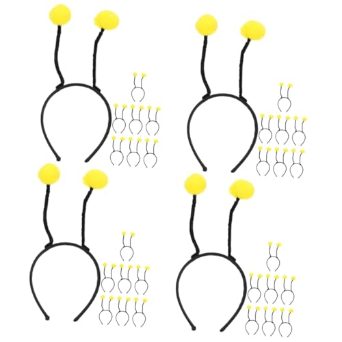 Ipetboom 32 Stk Tierisches Stirnband Entzückende Haarreifen Bienententakel-haarband -haarband Party-haarbänder Party-stirnband Haarbandverzierung Plüsch Pom Pom Bopper Haarball Yellow von Ipetboom