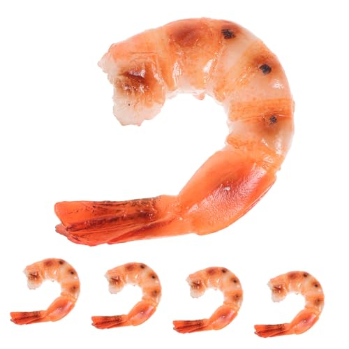 Ipetboom 5 Stück Teiliges Künstliche Garnelen Modelle Realistische Wiederverwendbare Lebensnahe Garnelenfiguren für Puppenhäuser Küchen Restaurants Supermärkte Party Dekoration und Ipetboom 5 Stück Teiliges Künstliche Garnelen Modelle Realistische Wiederverwendbare Lebensnahe Garnelenfiguren für Puppenhäuser Küchen Restaurants Supermärkte Party Dekoration und von Ipetboom