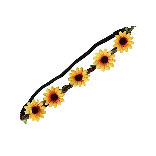 Ipetboom 5st Haarband Sonnenblumen-haarkrone Sonnenblumen-partydekorationen Strandparty Künstliche Girlande Sonne Stirnband Sonnenblumen-stirnbänder Für Frauen Blumenstirnband Yellow von Ipetboom