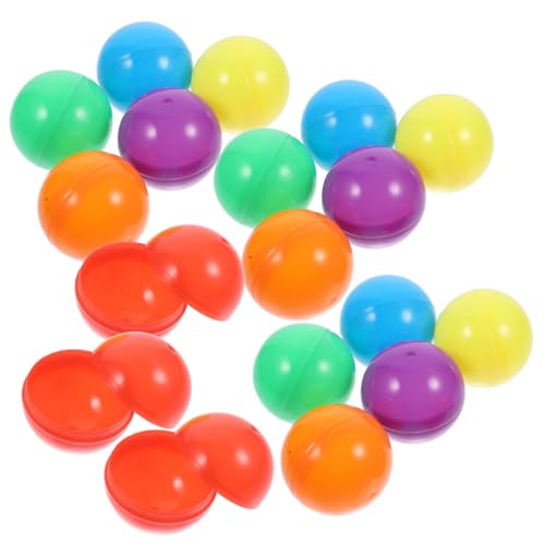 Ipetboom 60 Stück Bunte Wiederverwendbare Befüllbare Kunststoffkapseln für Kaugummiautomaten DIY Spielzeugkapseln Runde Vending Machine Behälter als Geschenkverpackung Ipetboom 60 Stück Bunte Wiederverwendbare Befüllbare Kunststoffkapseln für Kaugummiautomaten DIY Spielzeugkapseln Runde Vending Machine Behälter als Geschenkverpackung von Ipetboom
