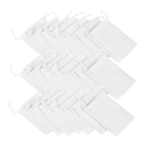 Ipetboom 60 Stück Kleine Weiße Stoffbeutel Wiederverwendbare Schmuck Geschenkbeutel mit Kordelzug Vielseitige Aufbewahrungstaschen für Ringe Ohrringe Süßigkeiten Geburtstags und Ipetboom 60 Stück Kleine Weiße Stoffbeutel Wiederverwendbare Schmuck Geschenkbeutel mit Kordelzug Vielseitige Aufbewahrungstaschen für Ringe Ohrringe Süßigkeiten Geburtstags und von Ipetboom