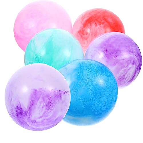 Ipetboom 6st Bouncing Balls Pool Beach Ball Inflatable Toy Ball Decorative Beach Ball Bouncy Pool Balls Small Beach Ball Pool Float Balls Sandball Pool-party Aufblasbarer Ball Tragbar Pvc von Ipetboom