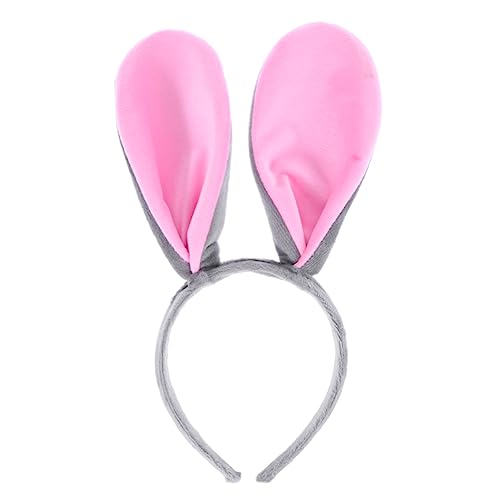 Ipetboom Fluffy Hasenohren Haarband Für Mädchen Stirnband Mit Niedlichen Hasenohren Für Kostüm Geburtstag Ostern Fasching Und Karneval Und Rosa von Ipetboom