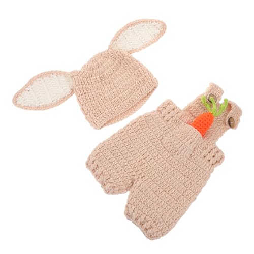 Ipetboom Häkel-hasen Outfit mit Möhre Fotoshooting Weiche Gestrickte Neugeborenen Latzhose und Handgefertigtes Kaninchen Kostüm für Junge Mädchen Kuscheliges Neugeborenen Fotozubehör Ipetboom Häkel-hasen Outfit mit Möhre Fotoshooting Weiche Gestrickte Neugeborenen Latzhose und Handgefertigtes Kaninchen Kostüm für Junge Mädchen Kuscheliges Neugeborenen Fotozubehör von Ipetboom