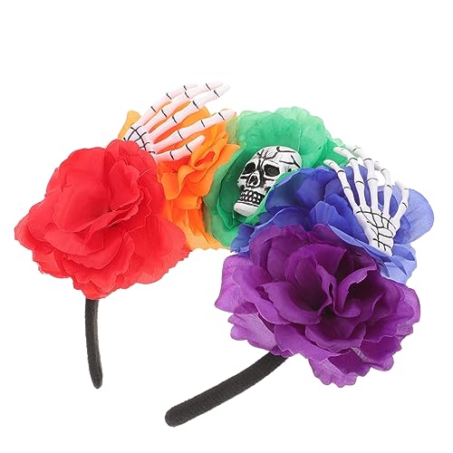 Ipetboom Halloween- -Haarband Kopfbedeckung -Accessoires für Damen halloween haarschmuck halloween haarreif dekorative Stirnbänder Halloween-Haarband Polyester-Kunststoff von Ipetboom