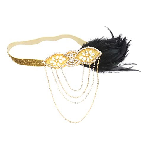 Ipetboom Halloween Kristall Feder Stirnband Für Frauen Elegantes Haarschmuck Mit Rhinestone Ideales Accessoire Für Partys Und Besondere Anlässe Strahlendem von Ipetboom