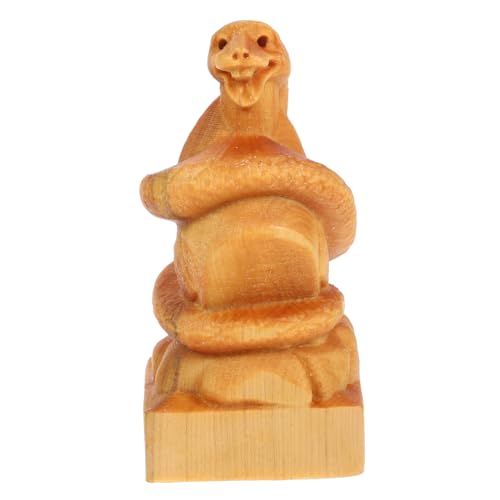 Ipetboom Holz Geschnitzte Kleine Schlangenstatue Handgefertigt Feng Shui Dekoration Glücksbringer für Jahr der Schlange Chinesische Jahresskulptur Ipetboom Holz Geschnitzte Kleine Schlangenstatue Handgefertigt Feng Shui Dekoration Glücksbringer für Jahr der Schlange Chinesische Jahresskulptur von Ipetboom