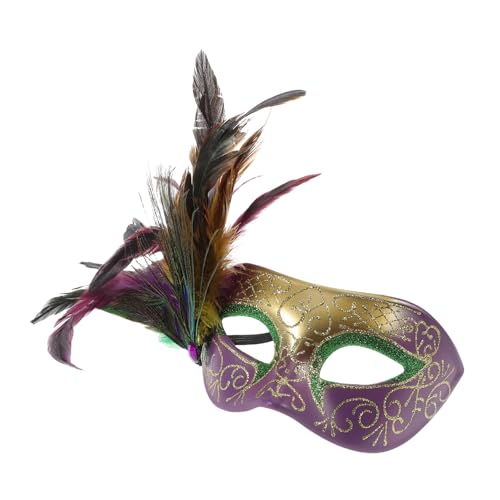 Ipetboom Karnevalsmaske Maskenball Farbige Maske Glamour-Maske Maske für Damen Masken für Events halloween masken Karneval-Outfit für Männer Maskerade-Party-Maske Cosplay-Partymaske Plastik von Ipetboom