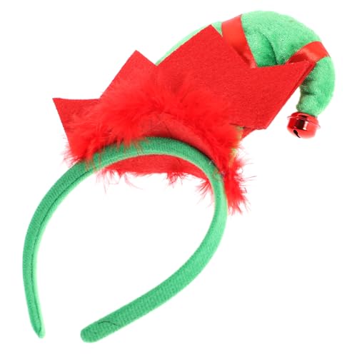 Ipetboom Kostüm Stirnband Für Weihnachten Weihnachtsmütze Haarreifen Mit Glocken Rotes Und Grünes Weihnachtsaccessoire Für Halloween Und Festlichkeiten Für Partys Und Cosplay von Ipetboom