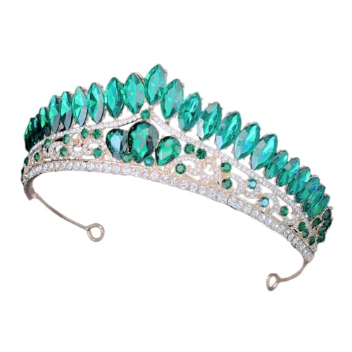 Ipetboom Krone Haarschmuck Bankett Braut Tiara Braut Haarschmuck Strass Haarschmuck Hochzeit Krone Stirnband Tiara Krone Braut Haarschmuck Braut Kopfschmuck Zinklegierung von Ipetboom