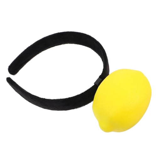 Ipetboom Lustiges Stirnband Zitronenkopfschmuck Obst Haarband Halloween-accessoires Lustiger Frucht-haarreifen Neuartiger Kopfschmuck Zum Verkleiden Kopfbedeckung Für Kinderpartys Polyester von Ipetboom