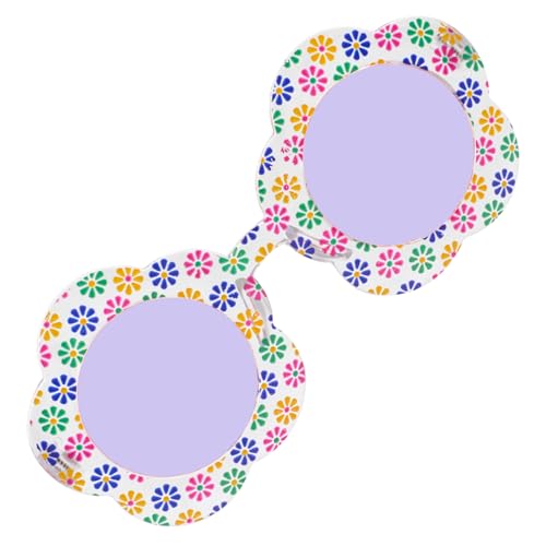 Ipetboom Sonnenbrille Kleine Blumenmuster Leicht Lustig Partybrille für Mädchen Geburtstagsdeko Trendige Transparente Flower Print Brille mit Gläsern für Foto und Alltag Ipetboom Sonnenbrille Kleine Blumenmuster Leicht Lustig Partybrille für Mädchen Geburtstagsdeko Trendige Transparente Flower Print Brille mit Gläsern für Foto und Alltag von Ipetboom