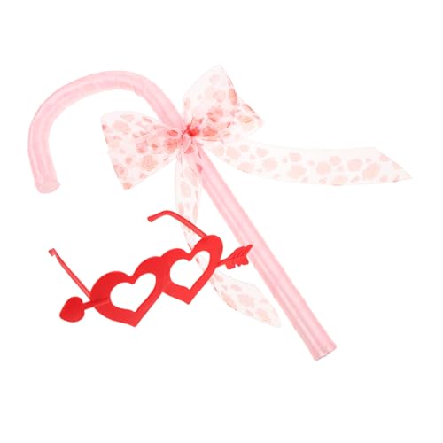 Ipetboom Valentinstag Halloween Bowknot Cane Cosplay Requisite mit Herzpfeil Brille Leichtes Langlebiges Party-accessoire für Bühnenauftritte und Rollenspiele Einsetzbar für Tanz und Ipetboom Valentinstag Halloween Bowknot Cane Cosplay Requisite mit Herzpfeil Brille Leichtes Langlebiges Party-accessoire für Bühnenauftritte und Rollenspiele Einsetzbar für Tanz und von Ipetboom