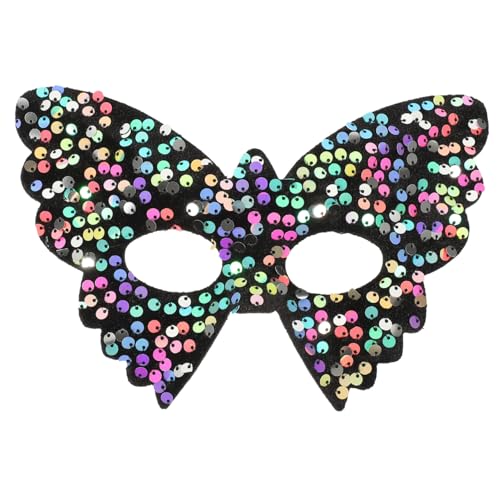 Ipetboom Venezianische Masquerade Maske Schmetterling Sequin Halbgesichtsmaske Verstellbar PVC Leicht für Halloween Karneval Maskenball Party Damen Herren Ipetboom Venezianische Masquerade Maske Schmetterling Sequin Halbgesichtsmaske Verstellbar PVC Leicht für Halloween Karneval Maskenball Party Damen Herren von Ipetboom