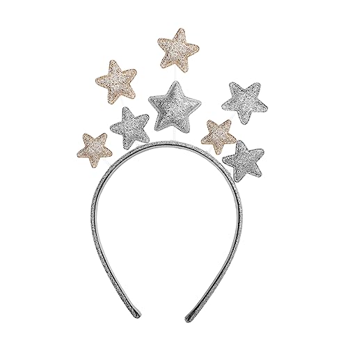 Ipetboom Weihnachts Haarschmuck Kreatives Stern Stirnband Für Elastischer Haarreif Xmas Hair Band Metallrand Ideales Für Festivals Und Geburtstagsfeiern von Ipetboom