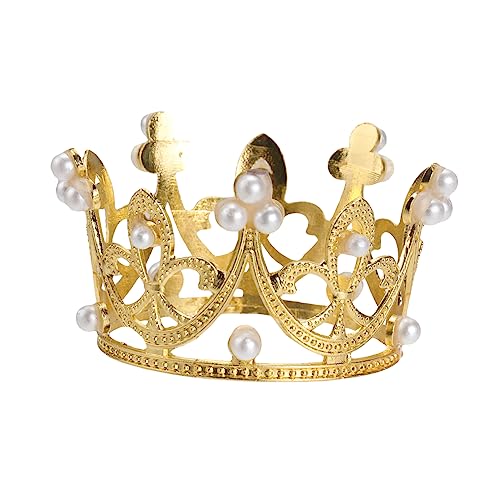 Ipetboom runde Kinderkrone geburtstagsdeko kindergeburtstags dekoration Einzigartige Geburtstagsdekoration geburtstagskrone birthday crown Haarschmuck elegante Kopfbedeckung Golden von Ipetboom