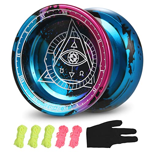 Irfora Professionelles Yoyo Competitive Aluminium Yoyo Ball Yo Yo Geschenk mit Schnüren und Handschuh von Irfora