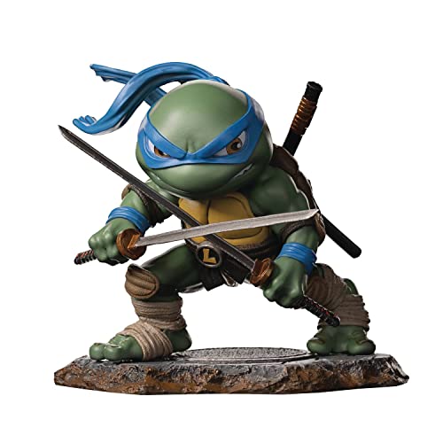 Iron Studios 84057 TMNT Leonardo Minico statuen, Solide, Mehrfarbig, Standard von Iron Studios