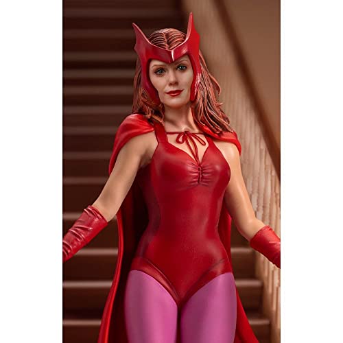 Iron Studios MARCAS49021-10 WandaVision Wanda Halloween Version 1:10 Figur Art Scale, Einfarbig, Mehrfarbig von Iron Studios